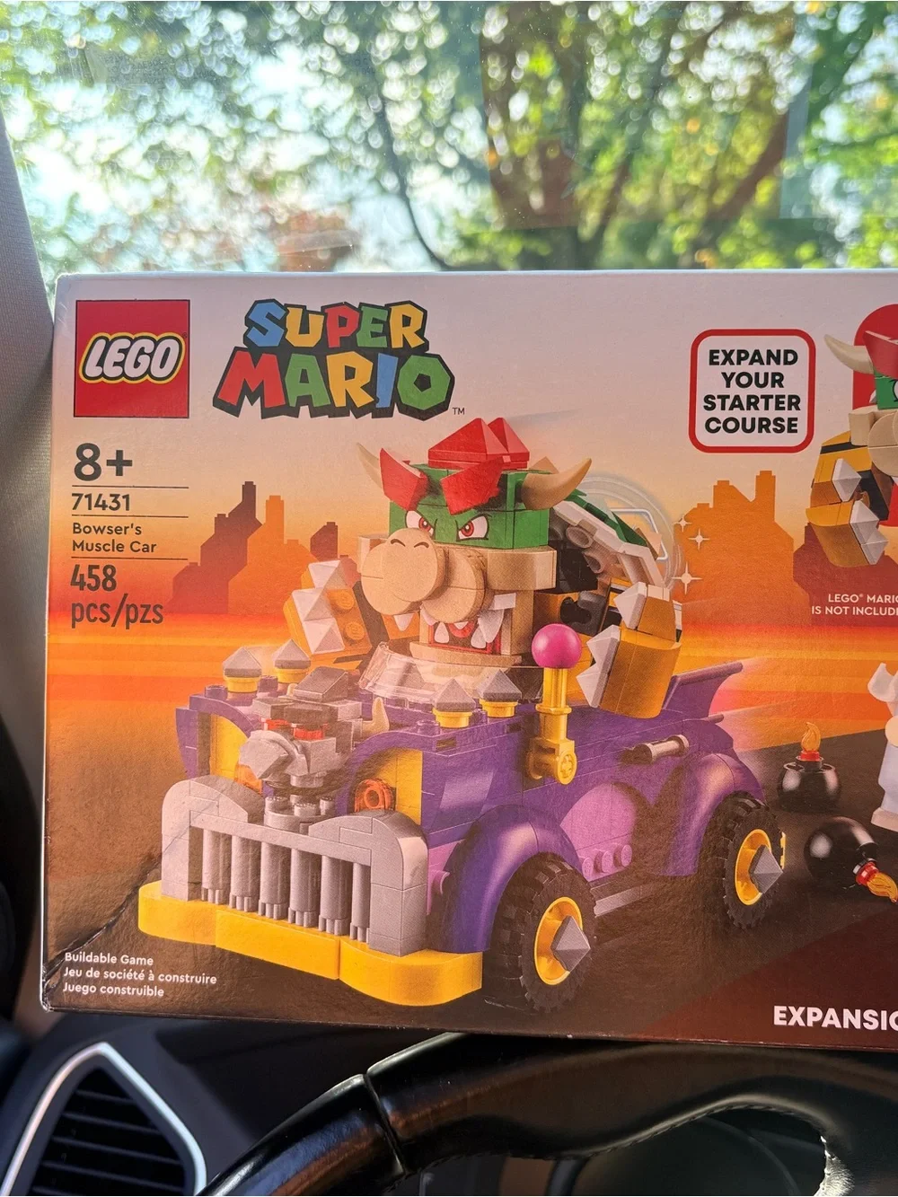 Lego Super Mario Bowser Car Expansion Set - Purple, Yellow, Green